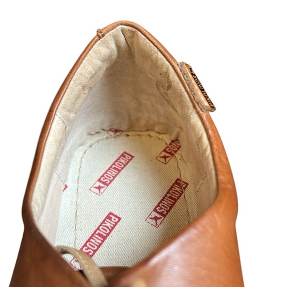 Pikolinos Riola Leather Lace Up Sneaker Shoe Brandy Tan Spain EU 41/US 10-10.5 - Picture 14 of 16